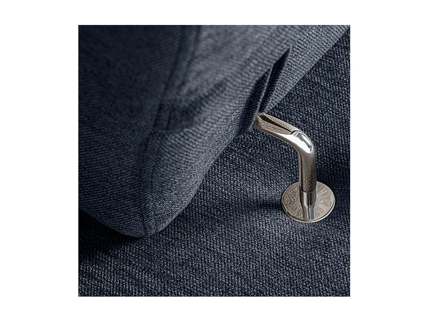 Ecksofa rechts mit Schlaffunktion - RATLO - Dunkelblau