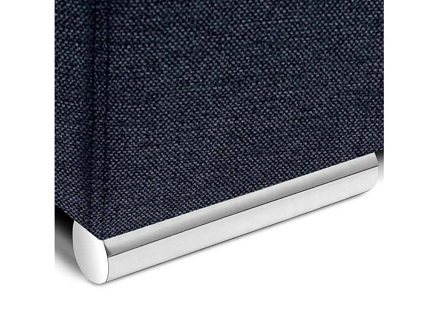 Ecksofa rechts mit Schlaffunktion - RATLO - Dunkelblau