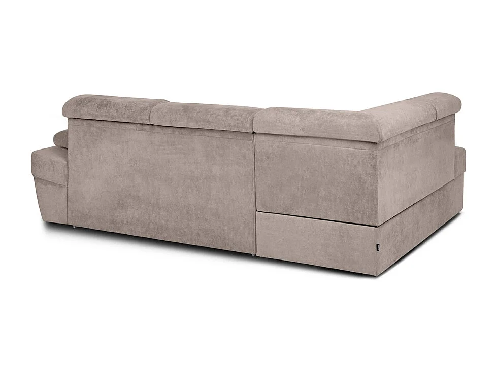 Canapé d'angle gauche avec fonction de couchage - convertible - RATLO - Beige