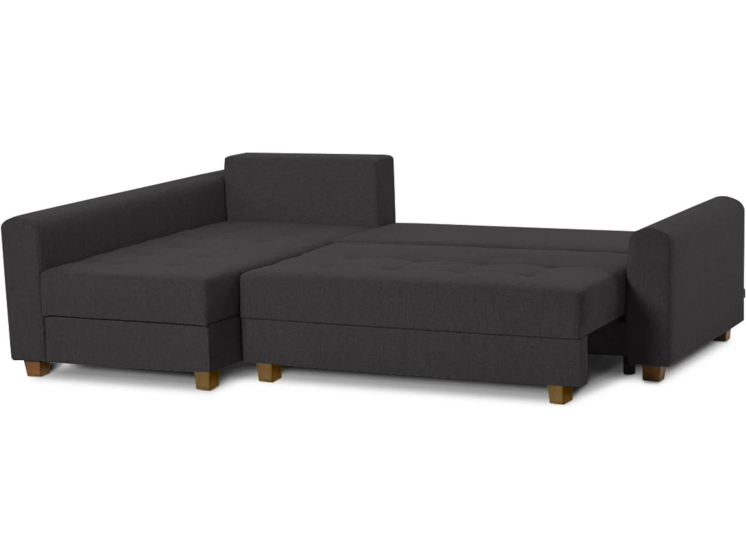 Ecksofa 3-4 Sitzer - Schlaffunktion dunkelgrau - REVO