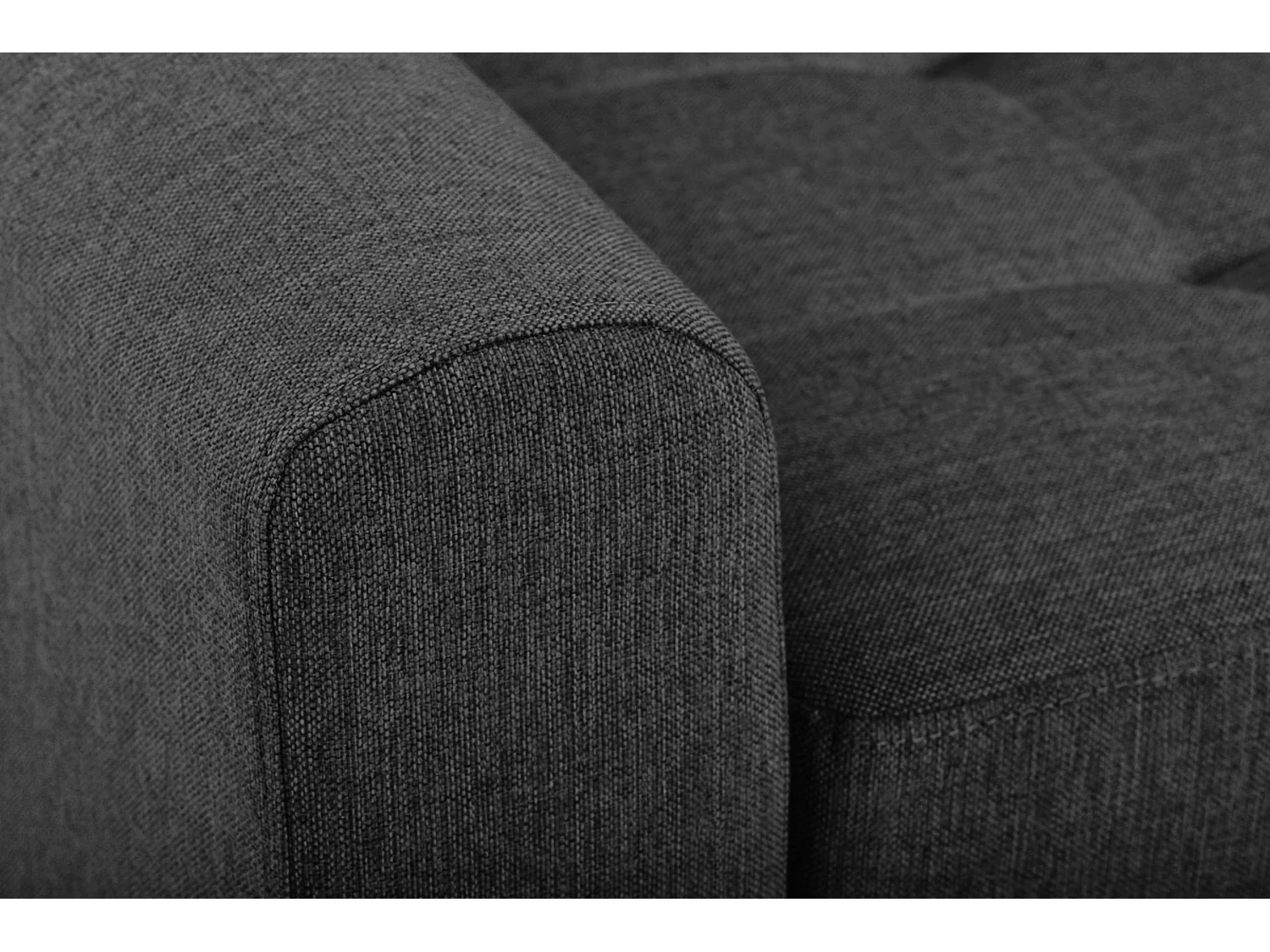 Ecksofa 3-4 Sitzer - Schlaffunktion dunkelgrau - REVO