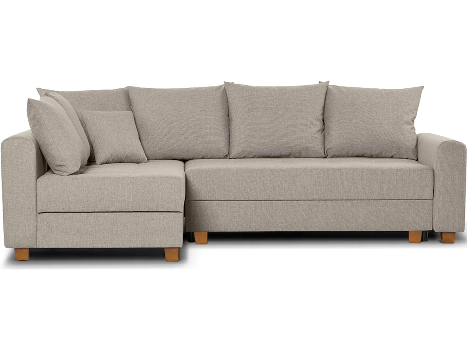 Ecksofa 3-4 Sitzer - Schlaffunktion - Beige - REVO