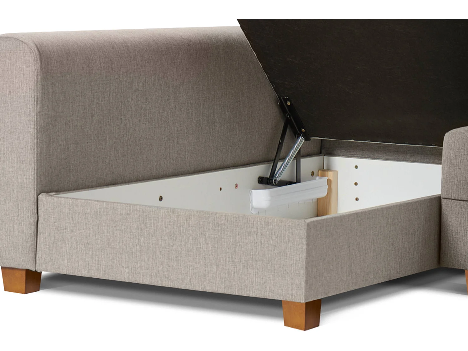 Ecksofa 3-4 Sitzer - Schlaffunktion - Beige - REVO