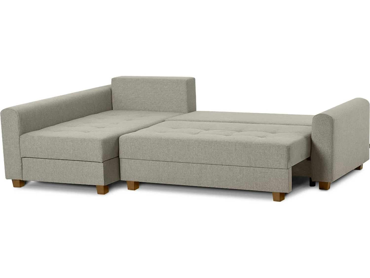 Ecksofa 3-4 Sitzer - Schlaffunktion - Beige - REVO