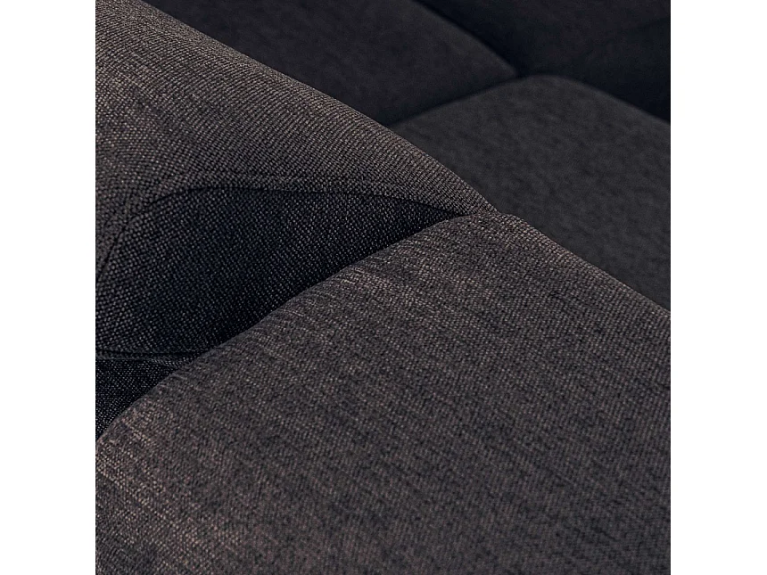 Ecksofa links mit Schlaffunktion - RATLO - Marineblau