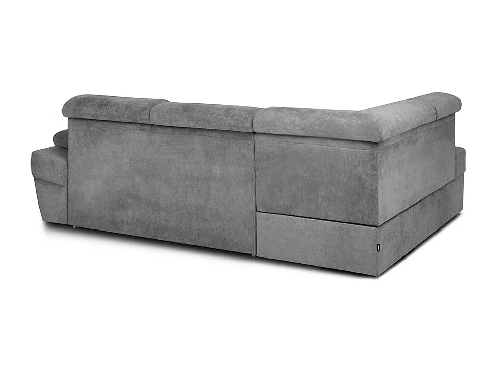 Ecksofa linksmit Schlaffunktion - RATLO - Schiefergrau