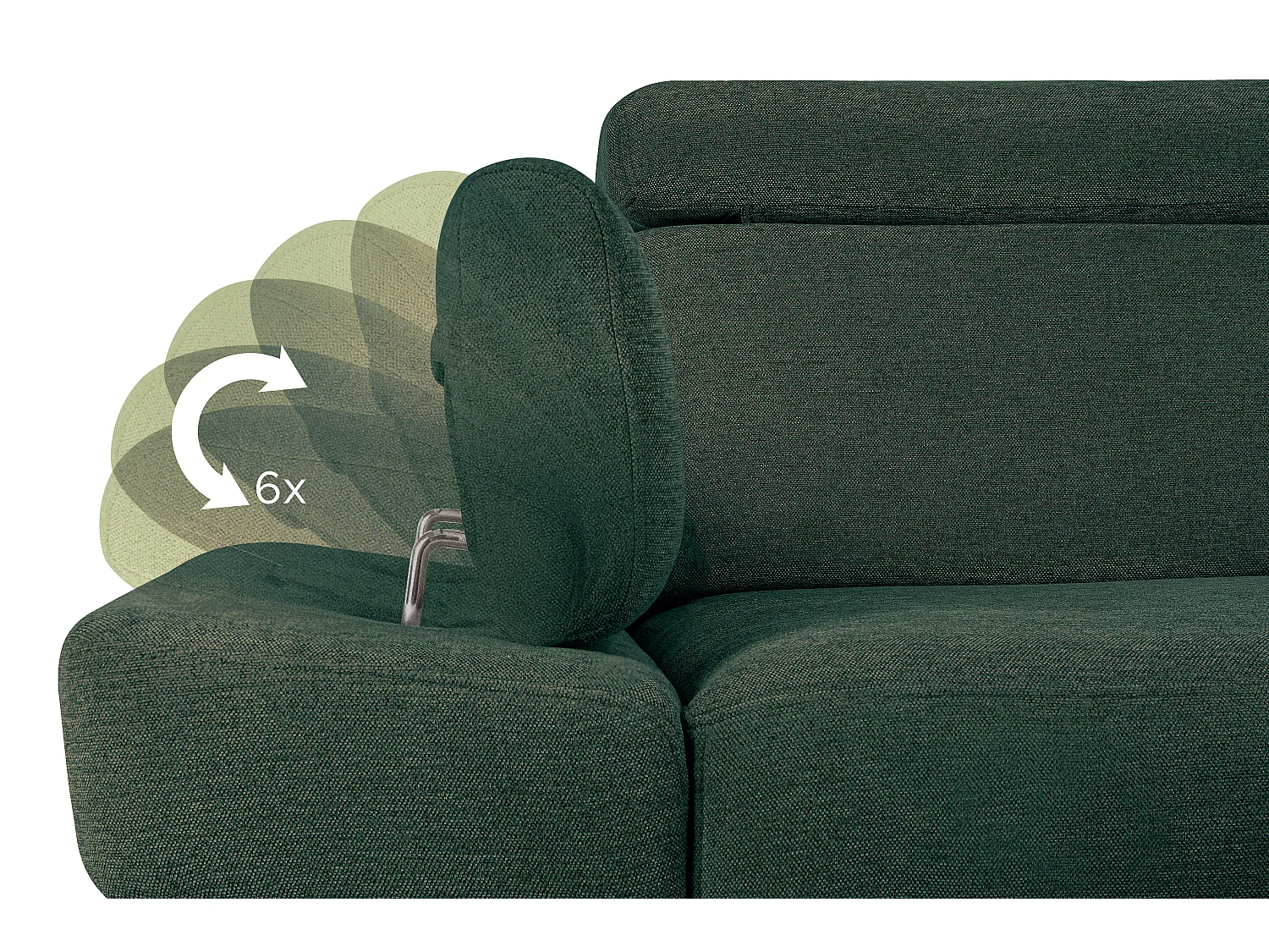 Ecksofa links mit Schlaffunktion - RATLO - Türkis