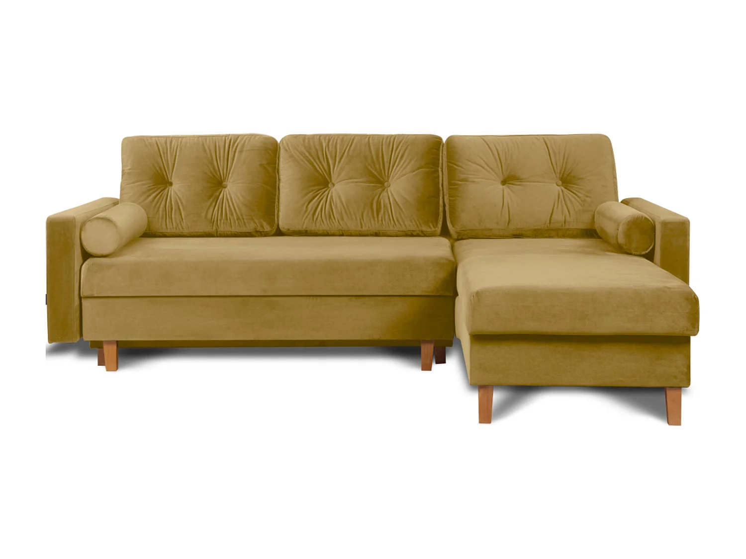 Universal-Ecksofa mit Ottomane ERISO - 3-Sitzer - Gelb