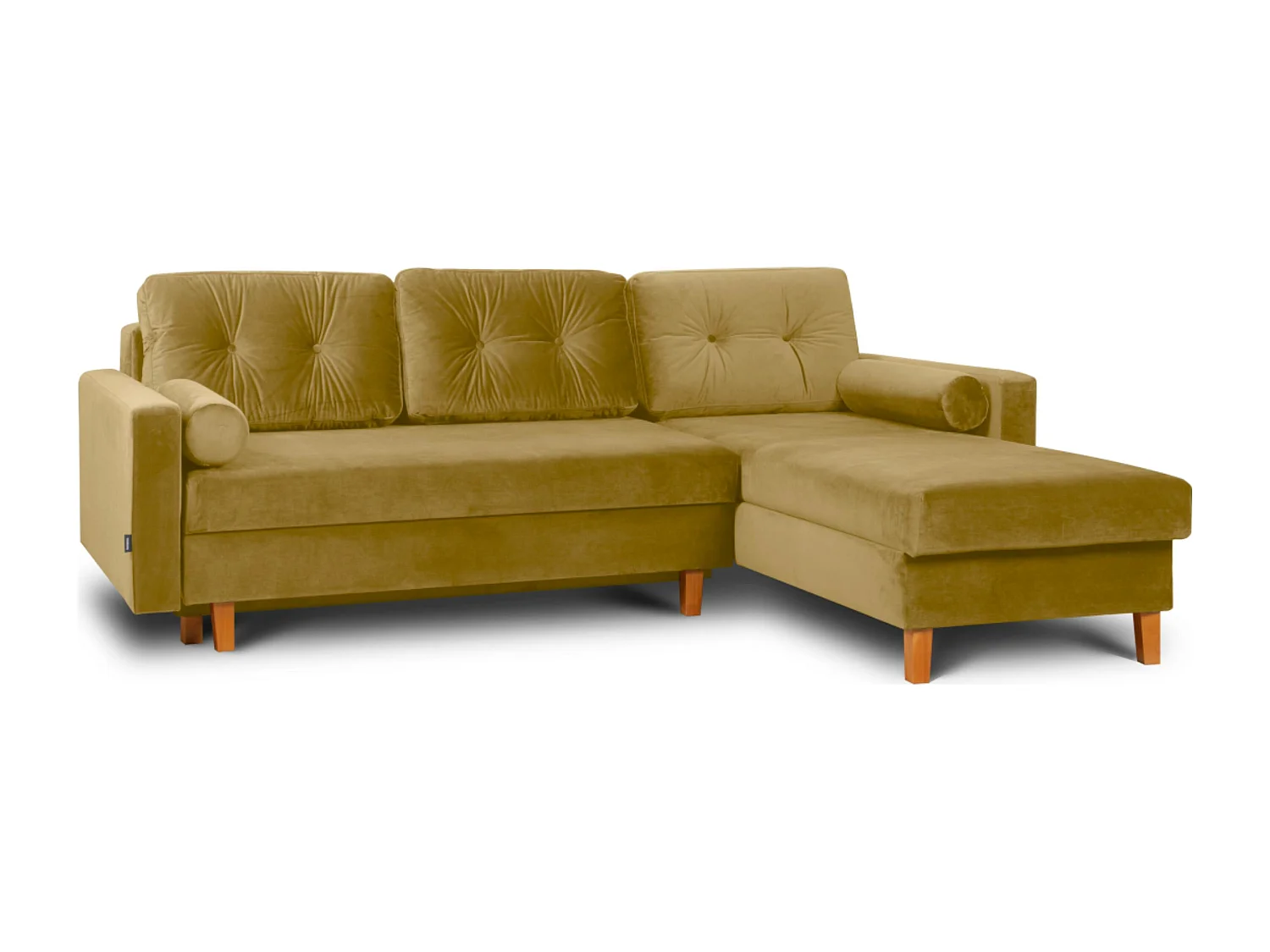 Universal-Ecksofa mit Ottomane ERISO - 3-Sitzer - Gelb