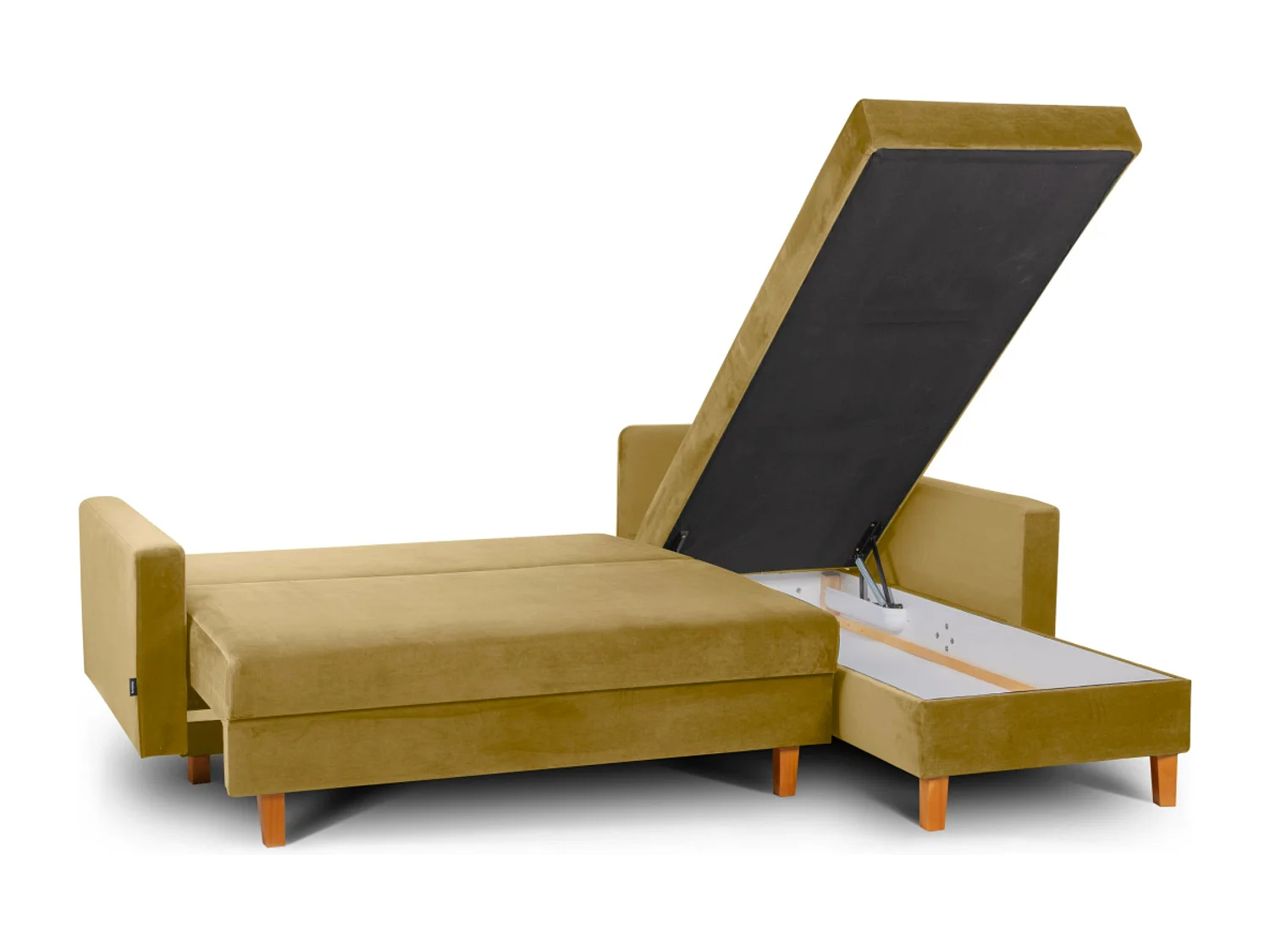 Universal-Ecksofa mit Ottomane ERISO - 3-Sitzer - Gelb