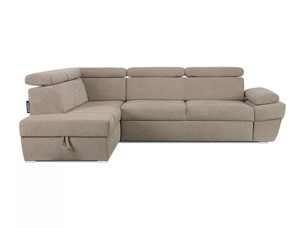 Kauf Unique Ecksofa - Schlaffunktion - 4 /5 Sitzer - Bettkasten - dunkelbeige - RATLO