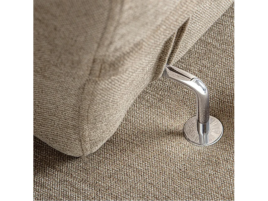 Ecksofa links mit Schlaffunktion - RATLO - Kaffeebraun