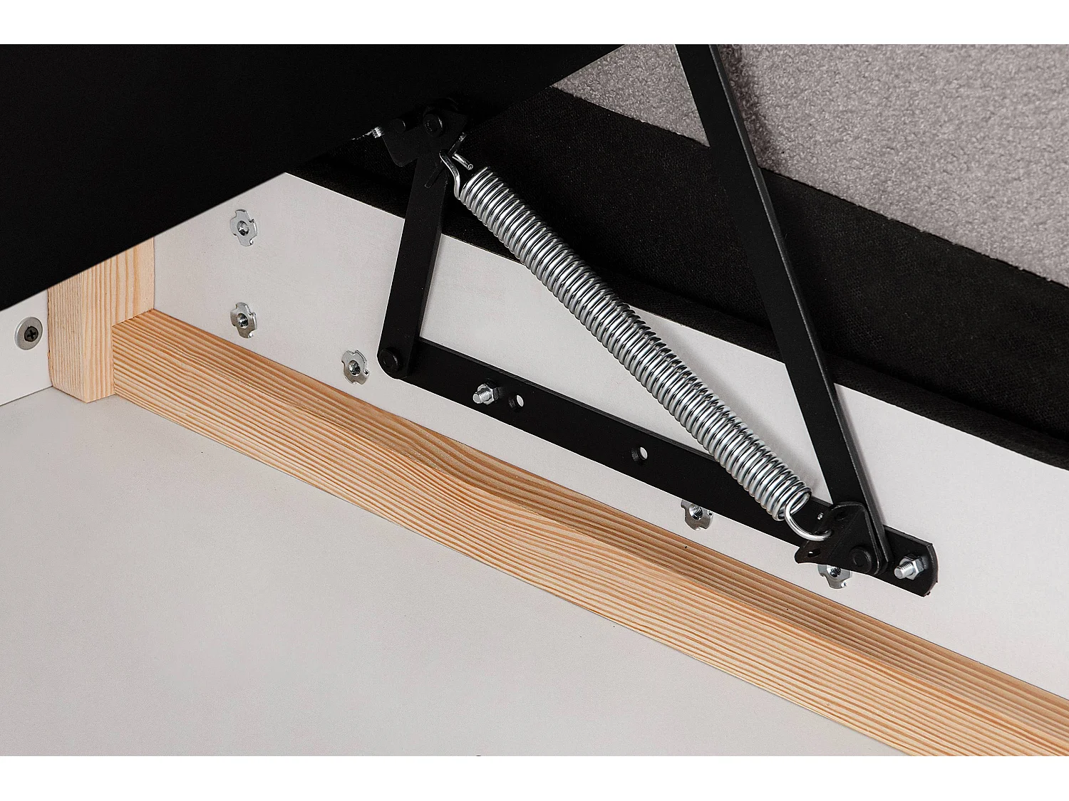 Universal-Ecksofa mit Ottomane ERISO - 3-Sitzer - Hellgrau