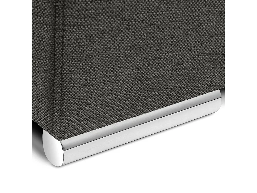 Ecksofa links mit Schlaffunktion - RATLO - Graphit