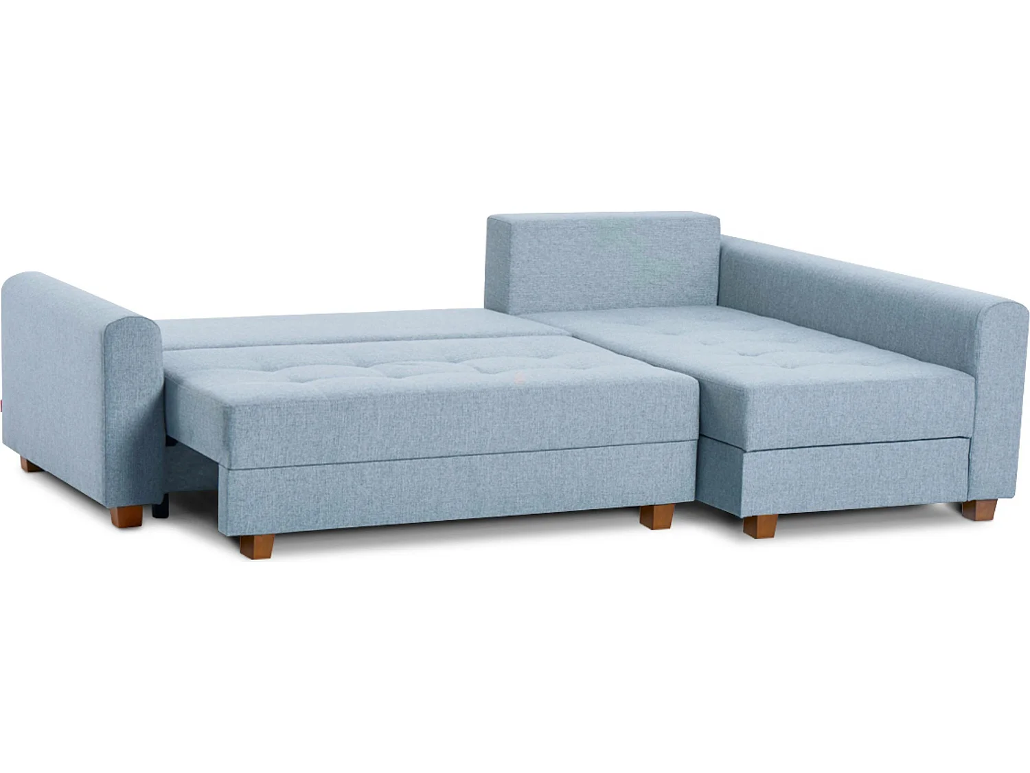 Ecksofa 3-4 Sitzer - Schlaffunktion - Blau - REVO