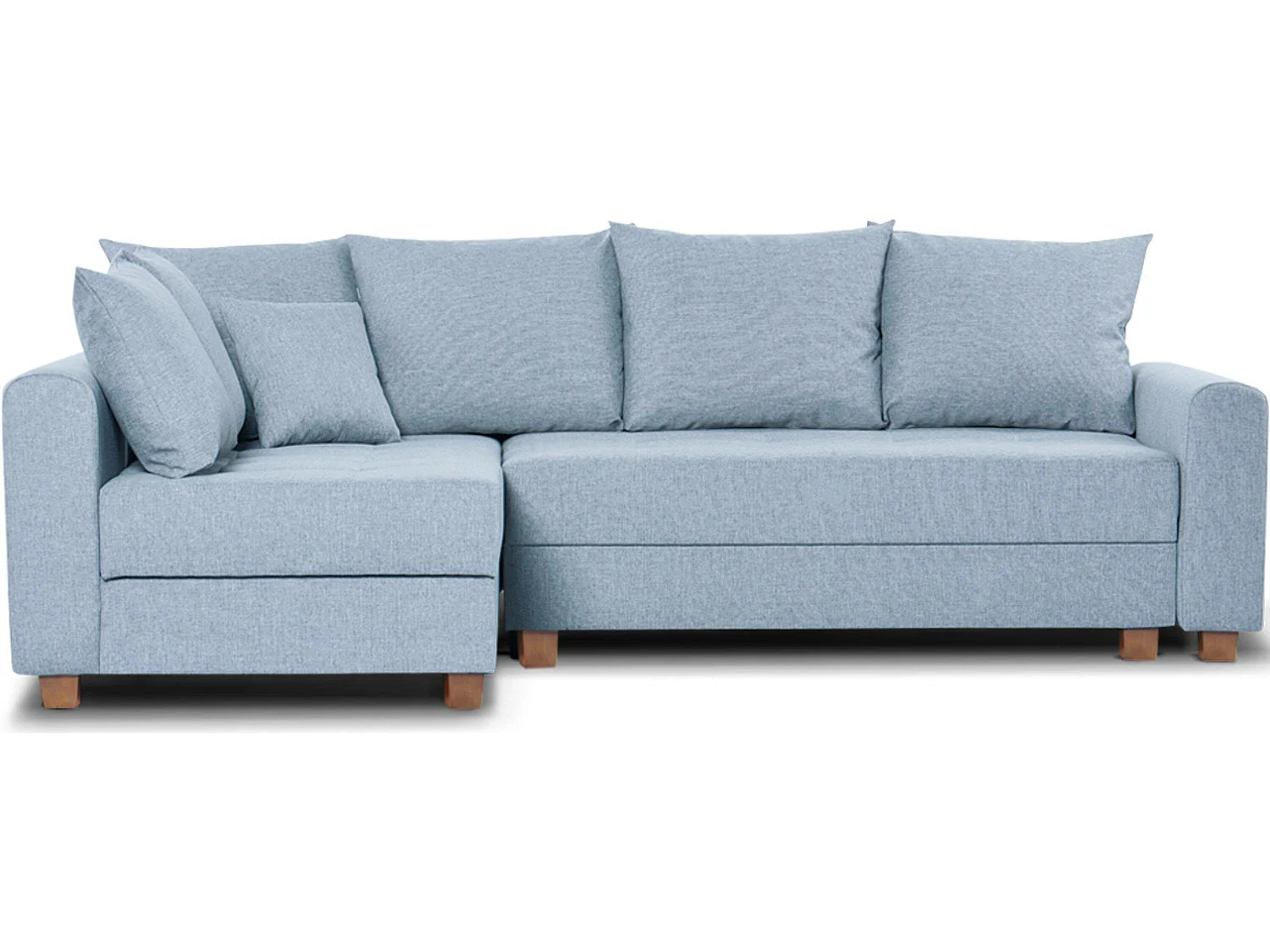 Ecksofa 3-4 Sitzer - Schlaffunktion - Blau - REVO