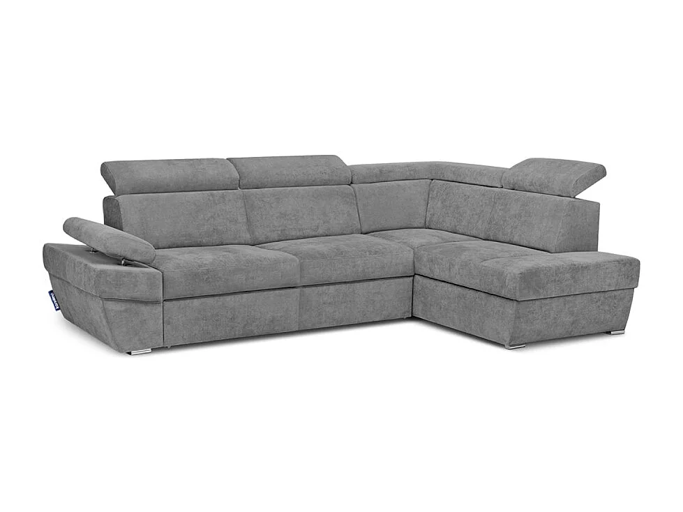 Ecksofa rechtsmit Schlaffunktion - RATLO - Schiefergrau