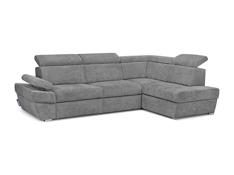 Ecksofa rechtsmit Schlaffunktion - RATLO - Schiefergrau