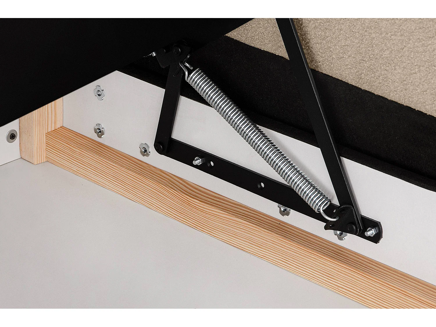 Universal-Ecksofa mit Ottomane ERISO - 3-Sitzer - Ecru