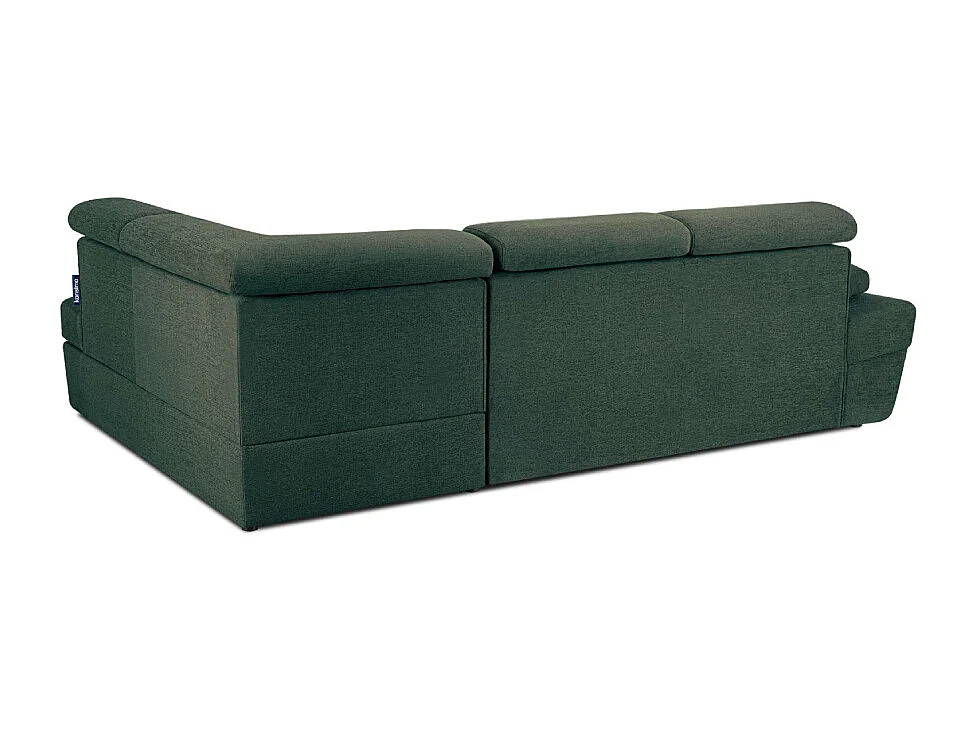 Canapé d'angle droit avec fonction de couchage - convertible - RATLO - Turquoise