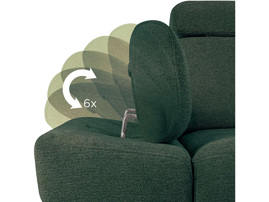 Canapé d'angle droit avec fonction de couchage - convertible - RATLO - Turquoise