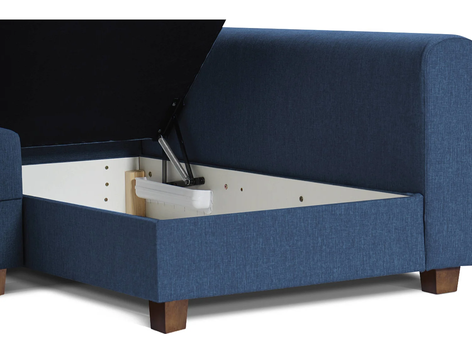 Ecksofa 3-4 Sitzer - Schlaffunktion - blau - REVO