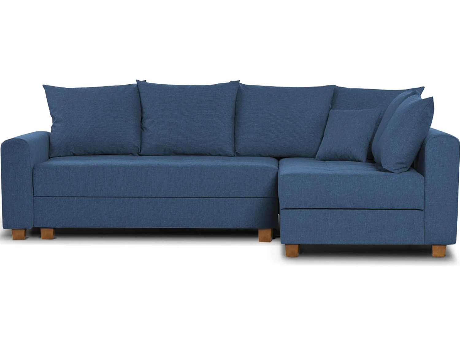 Ecksofa 3-4 Sitzer - Schlaffunktion - blau - REVO