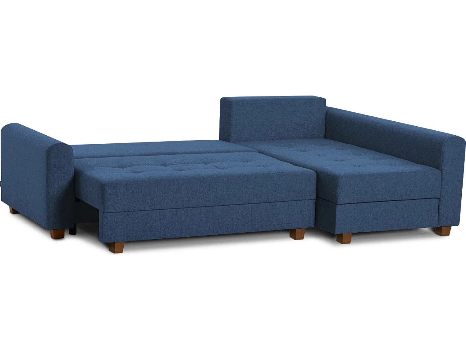 Ecksofa 3-4 Sitzer - Schlaffunktion - blau - REVO