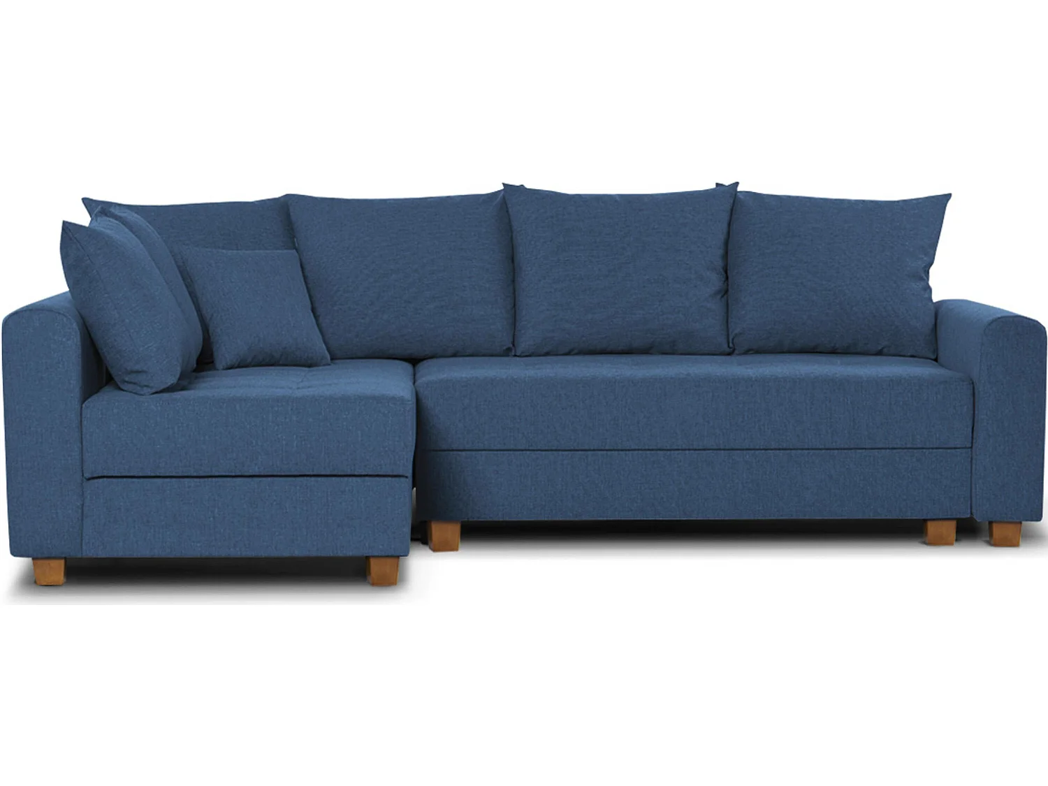 Ecksofa 3-4 Sitzer - Schlaffunktion - blau - REVO