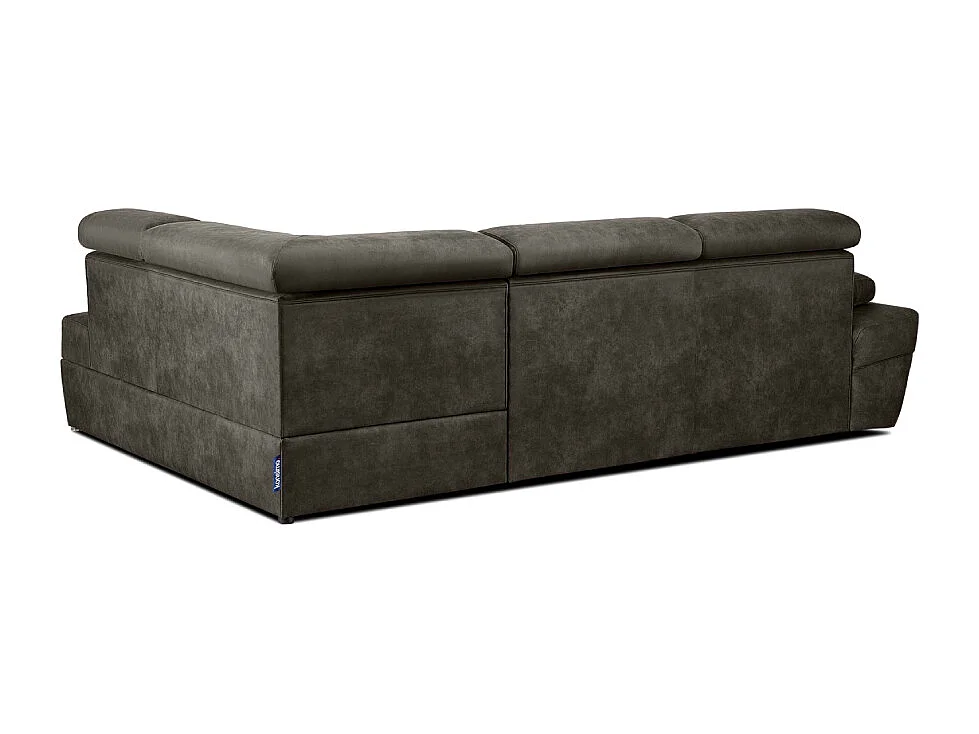 Canapé d'angle droit avec fonction de couchage - convertible - RATLO - Anthracite