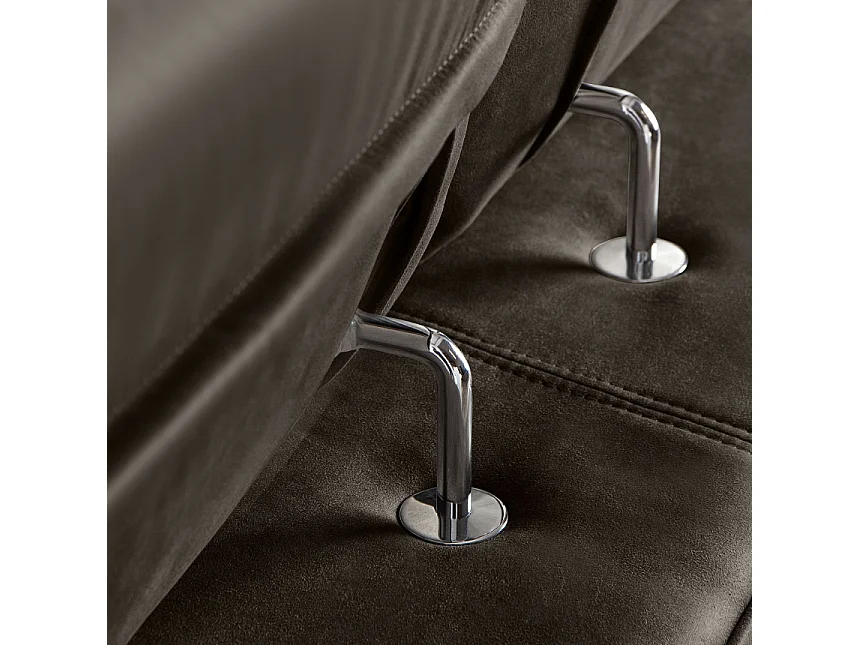 Canapé d'angle droit avec fonction de couchage - convertible - RATLO - Anthracite