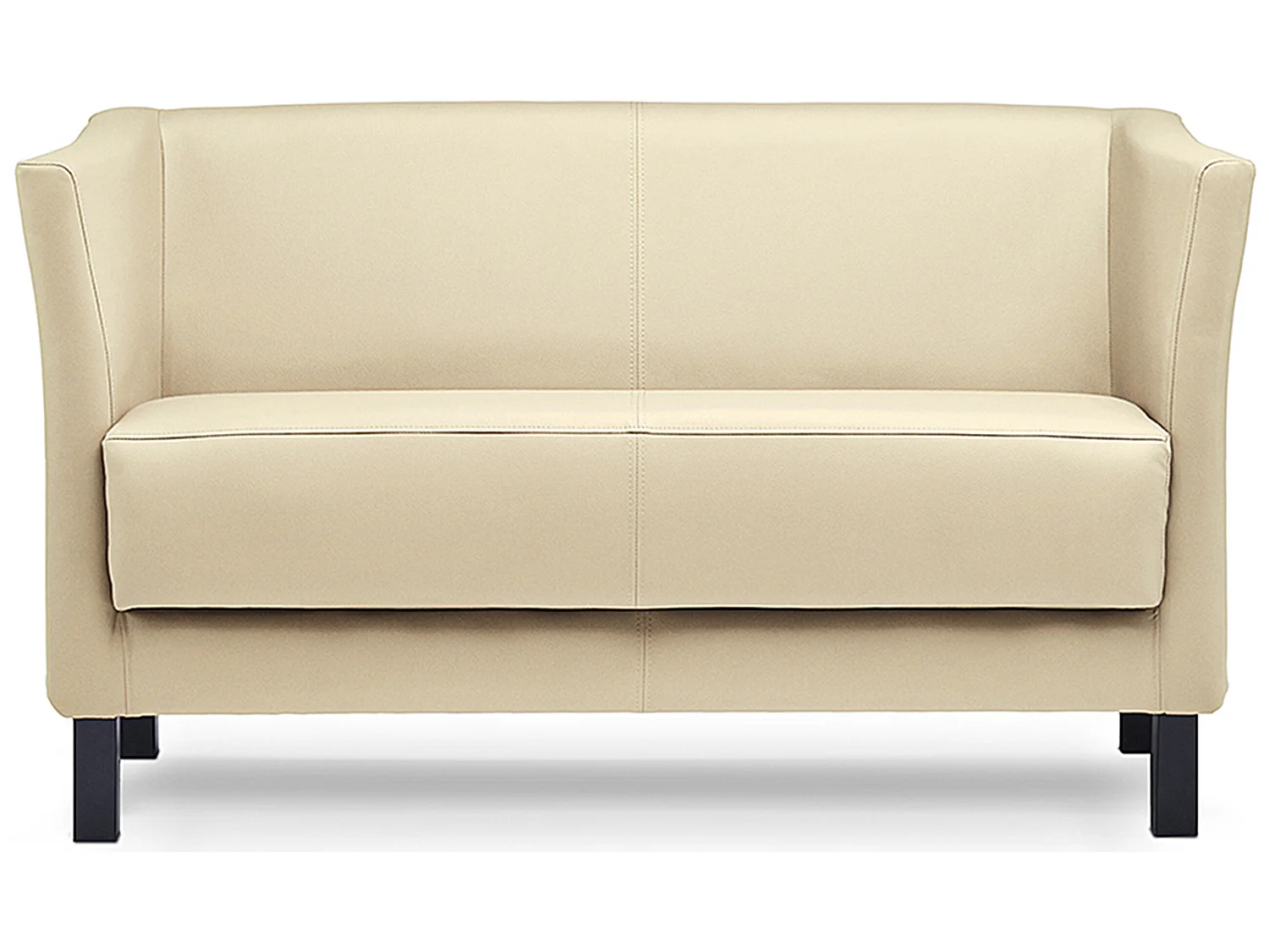 Modernes Sofa 2 Sitzer - aus Kunstleder - cremig - ESPECTO