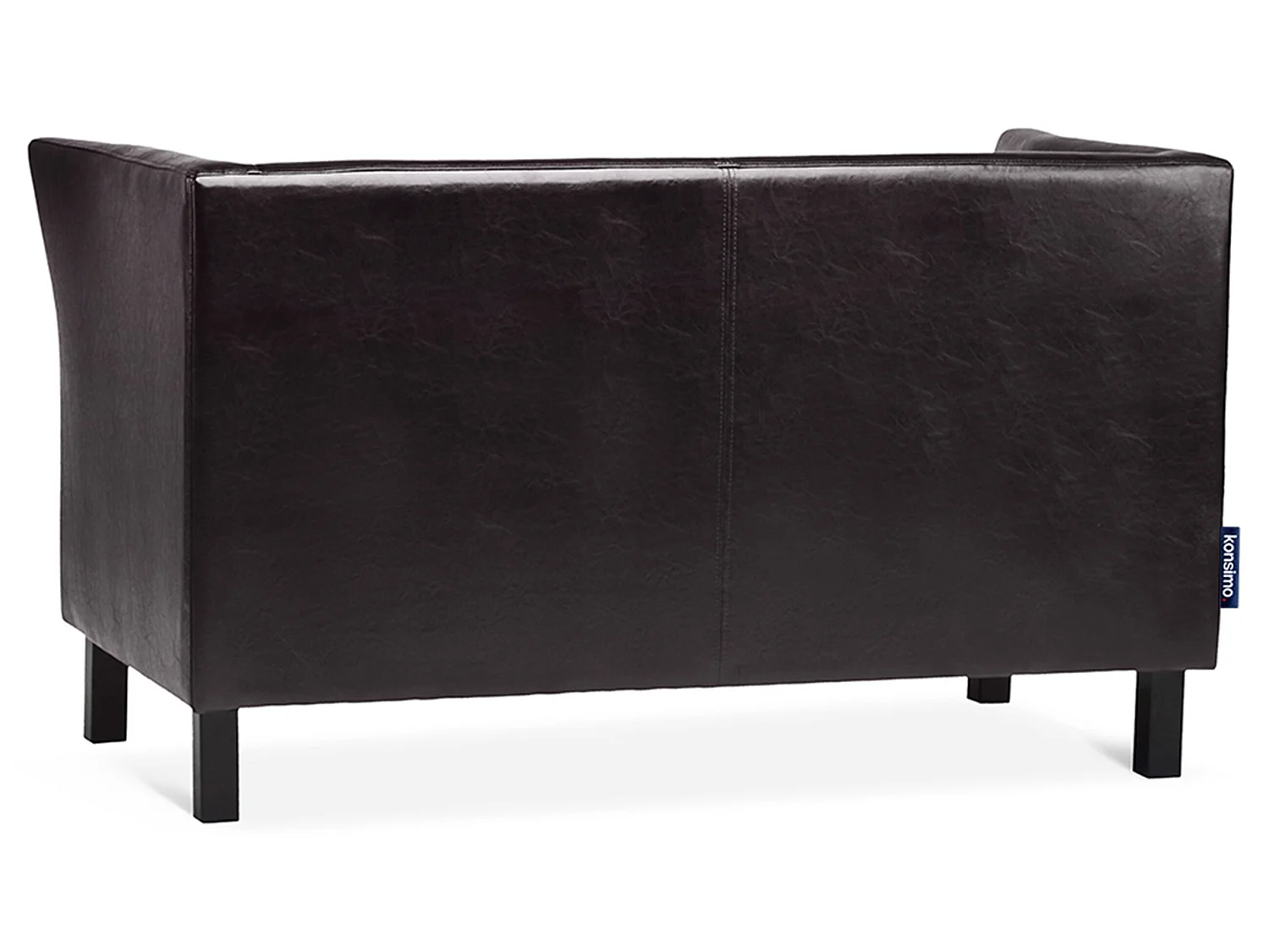 Modernes Sofa 2 Sitzer - aus Kunstleder - Braun - ESPECTO