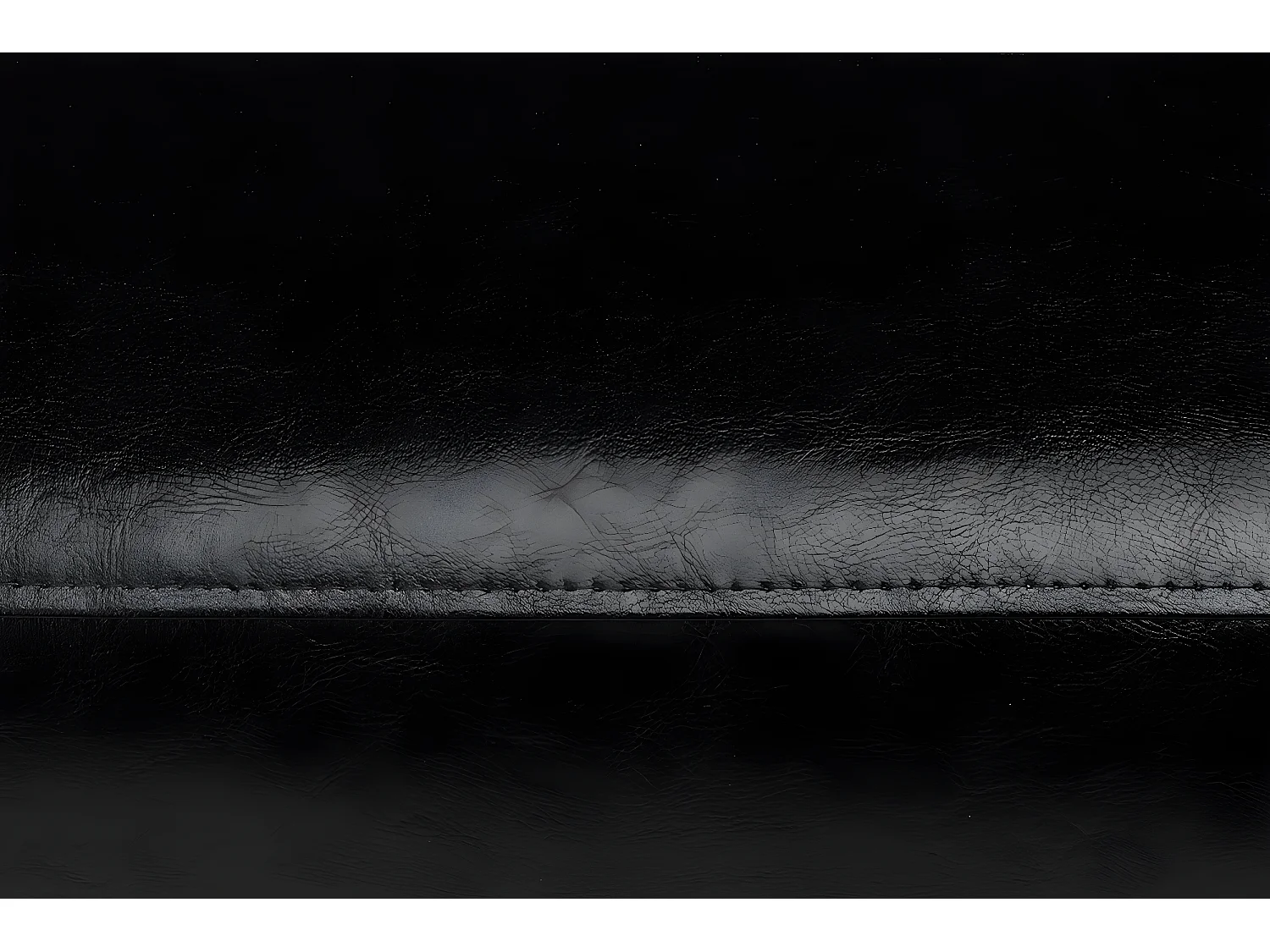 Modernes Sofa 2 Sitzer - aus Kunstleder - Schwarz - ESPECTO