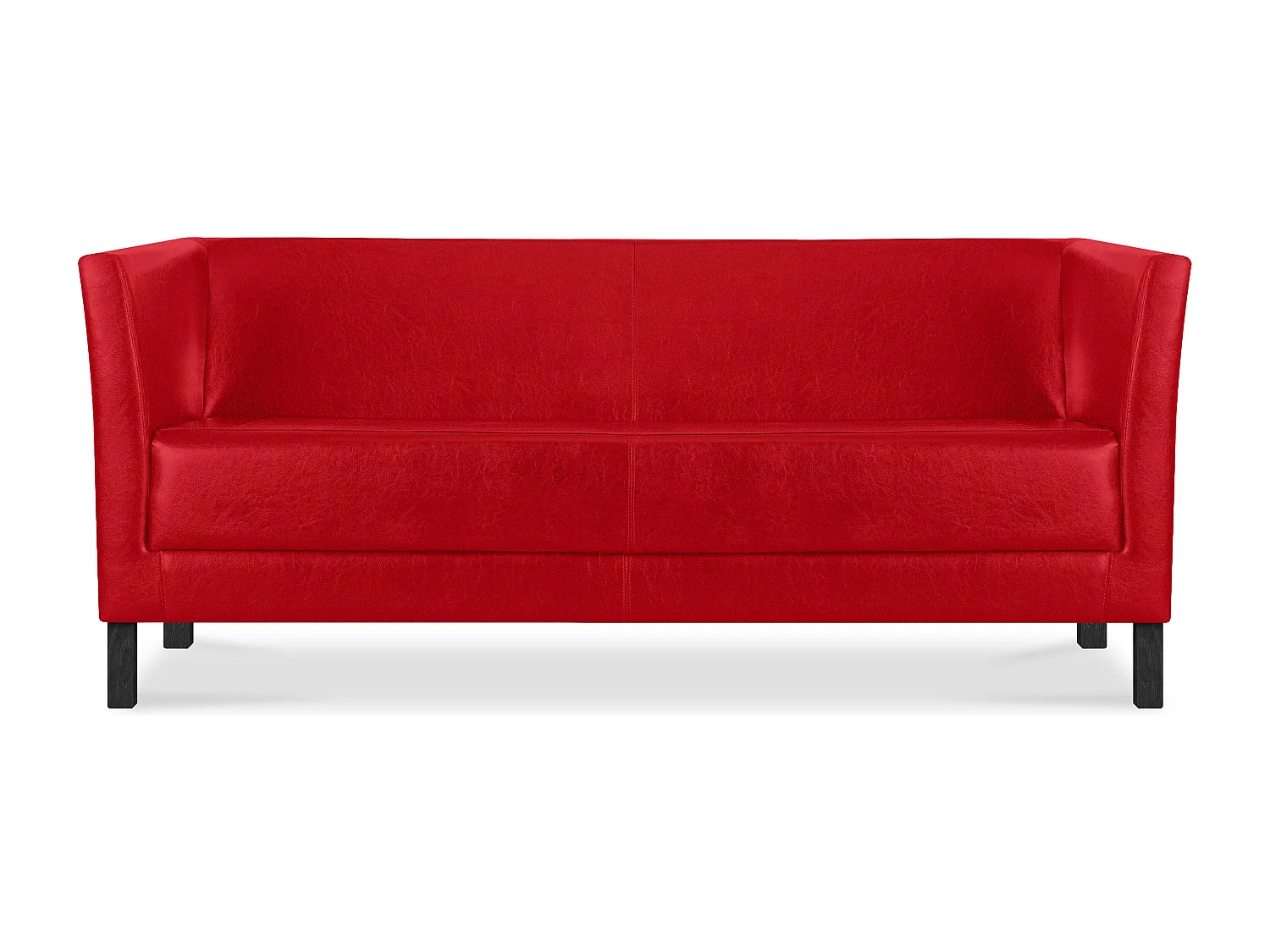 Modernes  Sofa 3 Sitzer aus Kunstleder - rot - ESPECTO