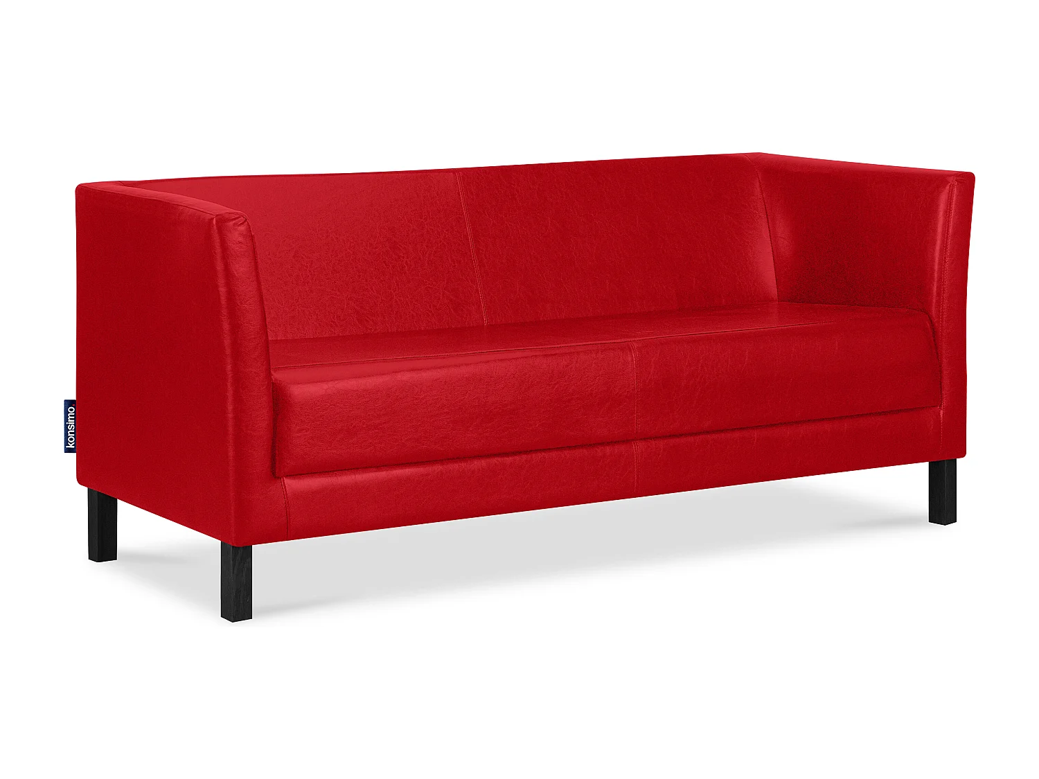 Modernes  Sofa 3 Sitzer aus Kunstleder - rot - ESPECTO