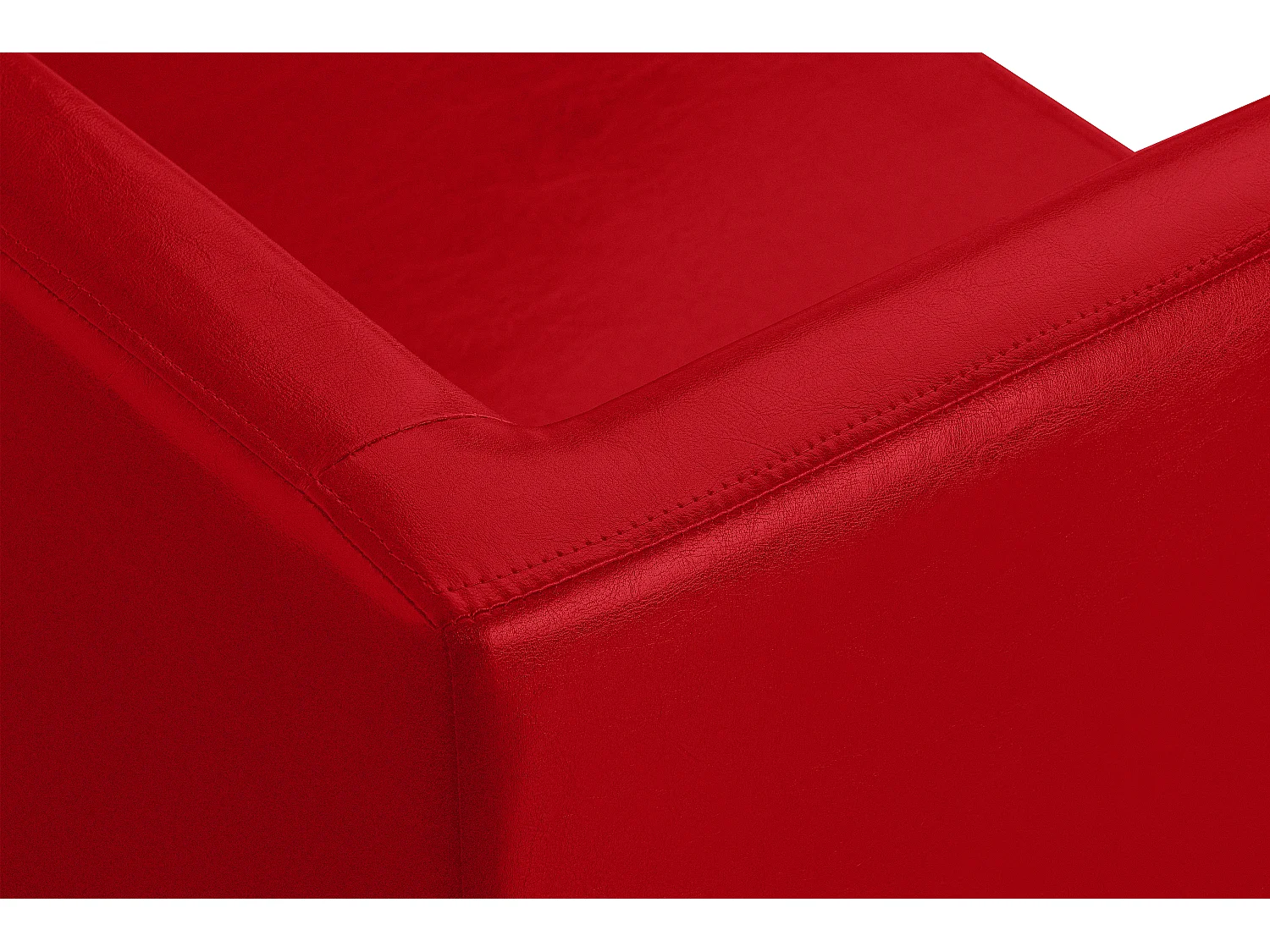 Modernes  Sofa 3 Sitzer aus Kunstleder - rot - ESPECTO