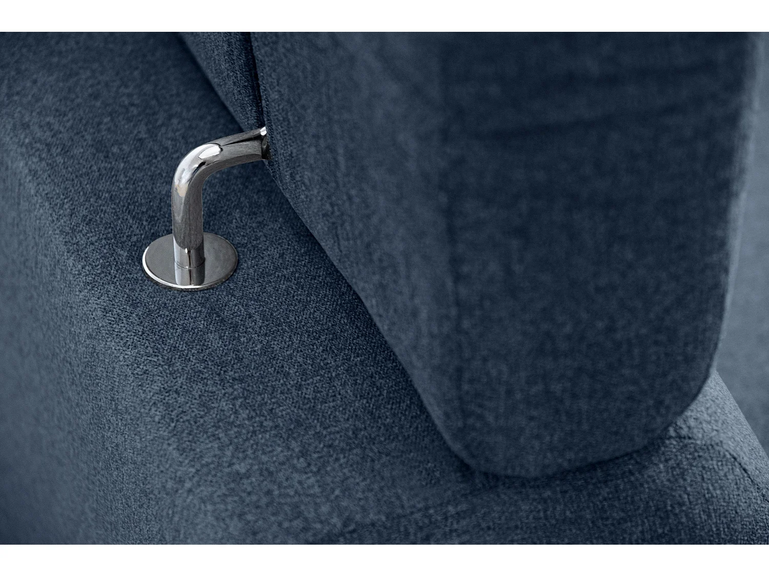 Ecksofa Modern - 4 Sitzer - bewegliche Kopfstütze - blau - RENAR