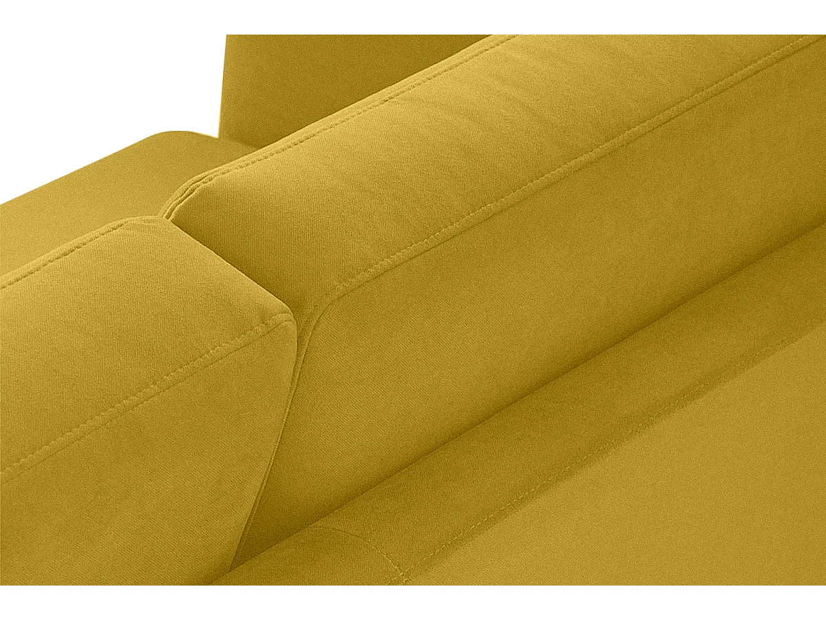 Ecksofa 3/4 Sitzer links - Gelb - TAGIO