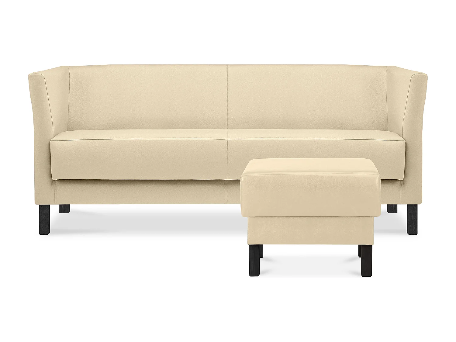 Modernes  Sofa 3 Sitzer aus Kunstleder - cremig - ESPECTO