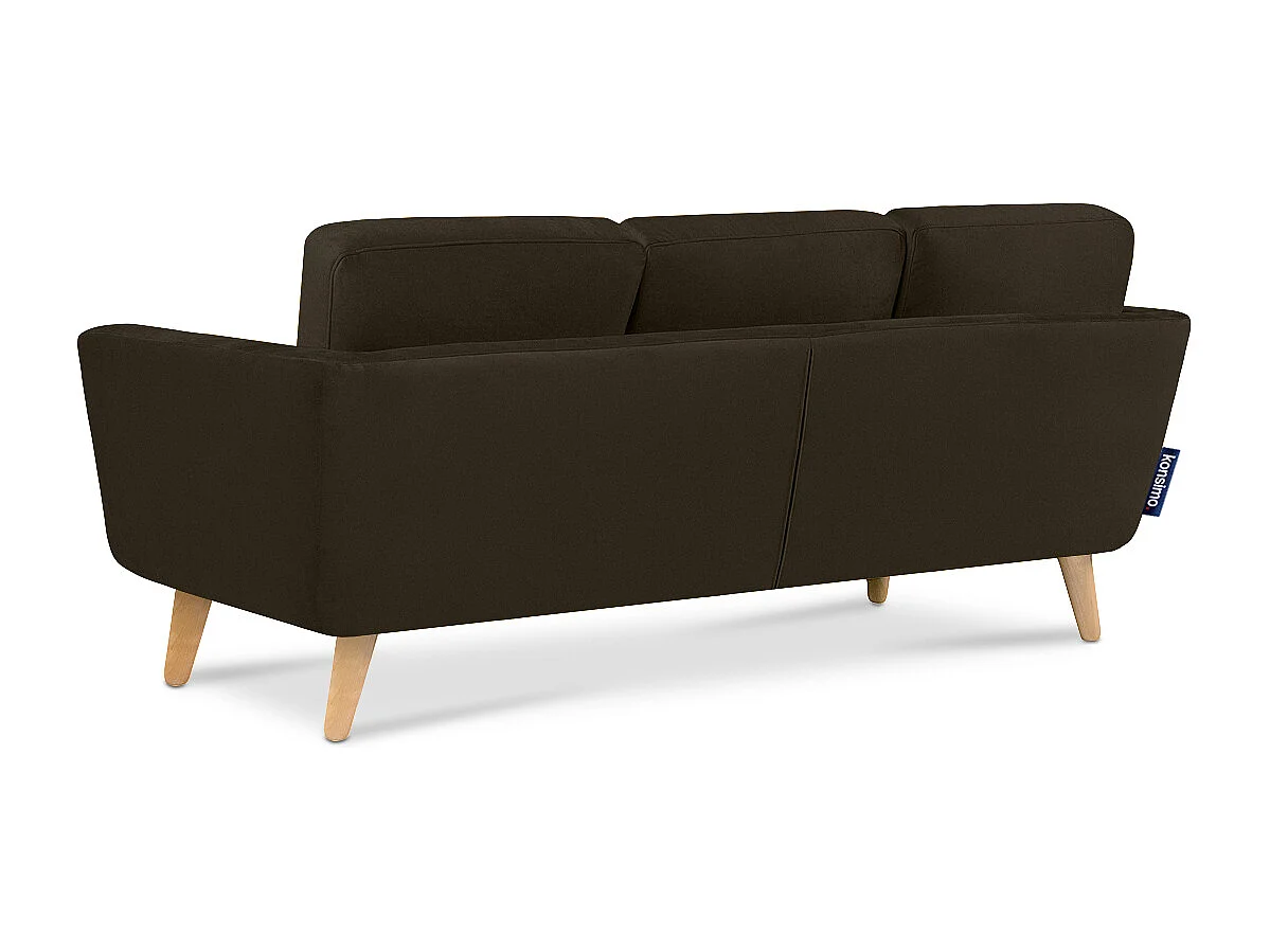 Ecksofa 3/4 Sitzer - braun - TAGIO