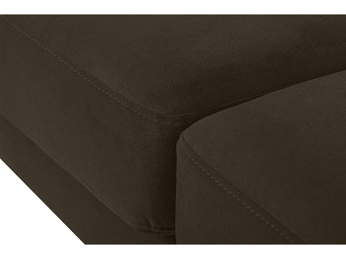 Ecksofa 3/4 Sitzer - braun - TAGIO