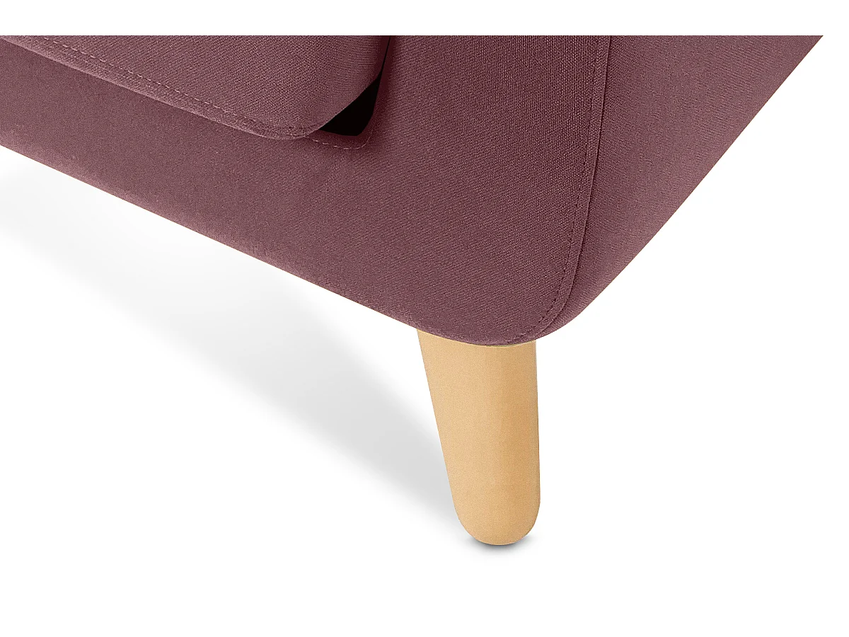 Ecksofa 3/4 Sitzer rechts - rosa - TAGIO