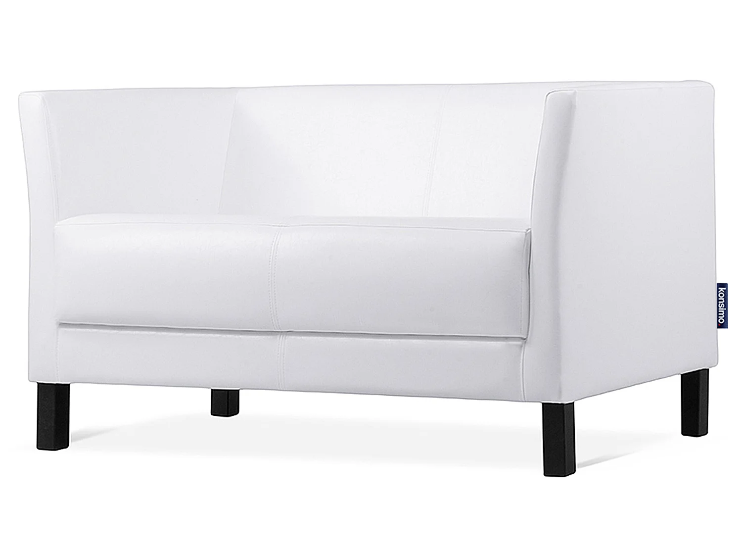 Modernes Sofa 2 Sitzer - aus Kunstleder - weiß - ESPECTO