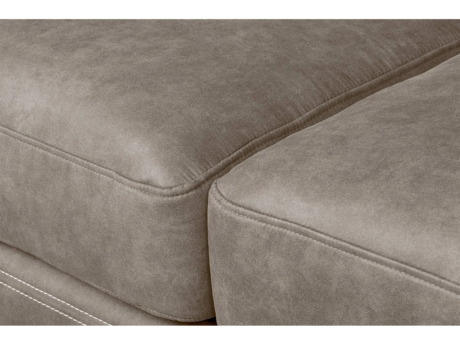 Modernes bequemes Ecksofa auf Metallbeinen - 3/4 Sitzer - Beige - HOLCO