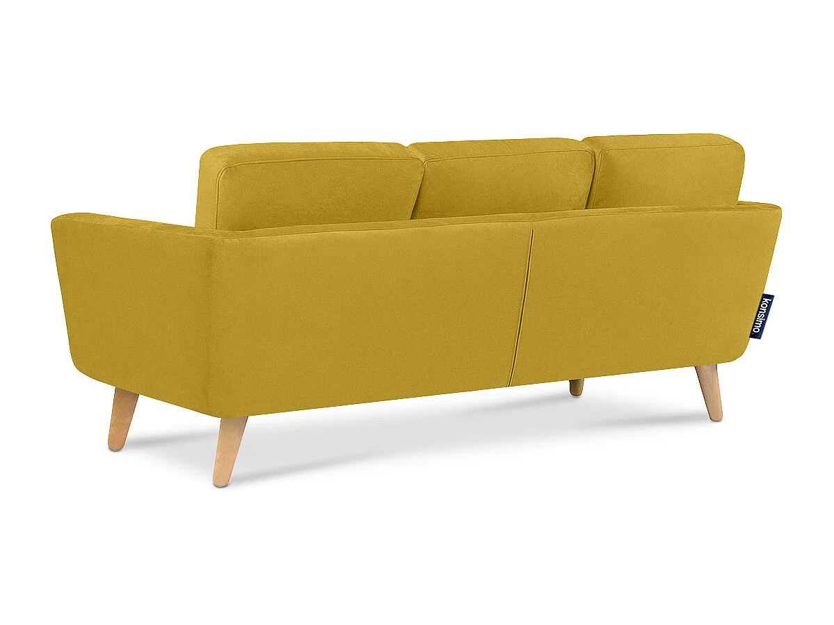 Ecksofa 3/4 Sitzer - Gelb - TAGIO