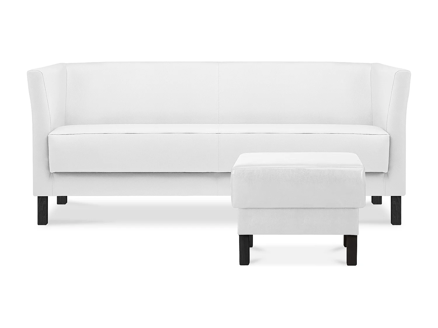 Modernes  Sofa 3 Sitzer aus Kunstleder - weiß - ESPECTO