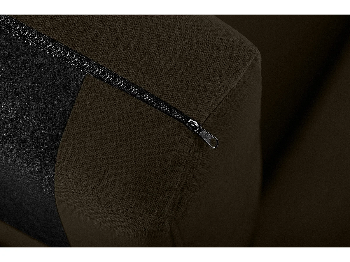 Ecksofa links 3/4 Sitzer - braun - TAGIO