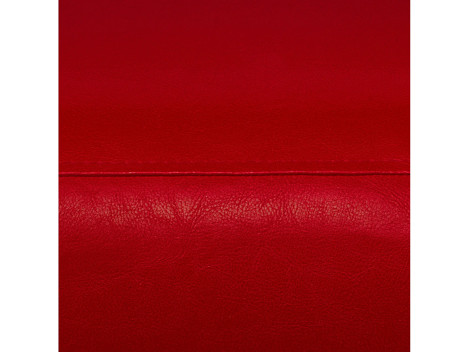 Canapé contemporain 2 places - en simili cuir - Rouge - ESPECTO