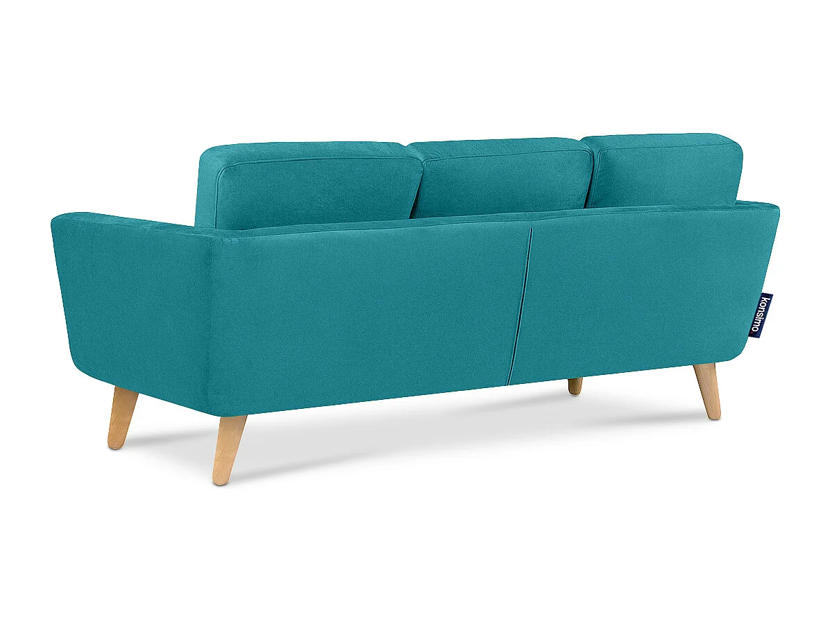 Ecksofa 3/4 Sitzer - blau - TAGIO